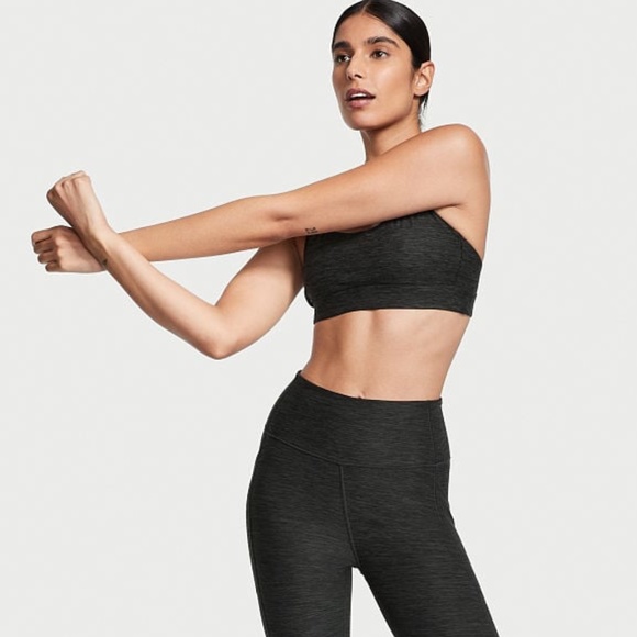 Victoria's Secret Essential Strappy Sports Bra Onyx Gray Heather XXL NEW - Picture 4 of 5